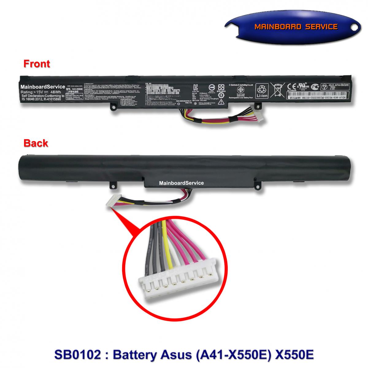 BatteryAsus(ORG)(A41-X550E)X550E,X550DP,X550Z,X550ZE,X550D,X550DP